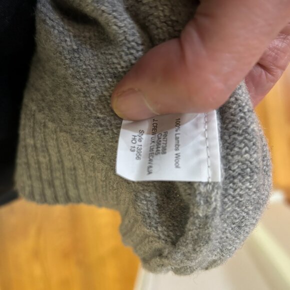 J. Crew Quarter Zip Lambs Wool Mock Sweater - MINT! - Picture 4 of 6